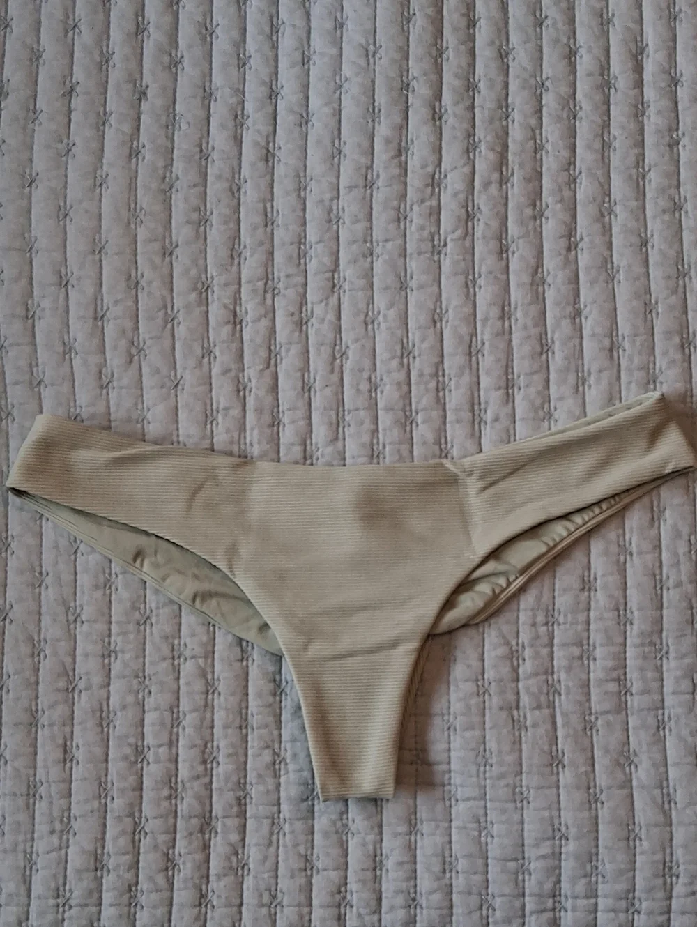 Boys + Arrows Clairee Ribbed Bikini Bottoms in Sage Green